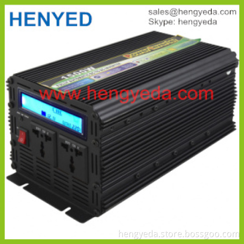 good quantity LCD display 1500w/3000W solar power inverter with battery charger made in china